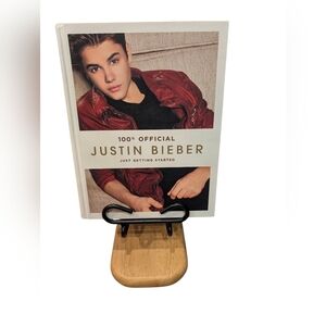 Justin Bieber Official Book Stand Display - Wooden and Metal Book Holder